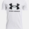 Under Armour Youth Sportstyle Tee Large Logo: White/Black -Sports Equipment Store UnderArmourYouthSportstyleTeeLargeLogoBlackWhite1