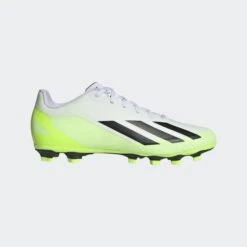 Adidas X Crazy Fast .4 FXG Football Boots: White/Green