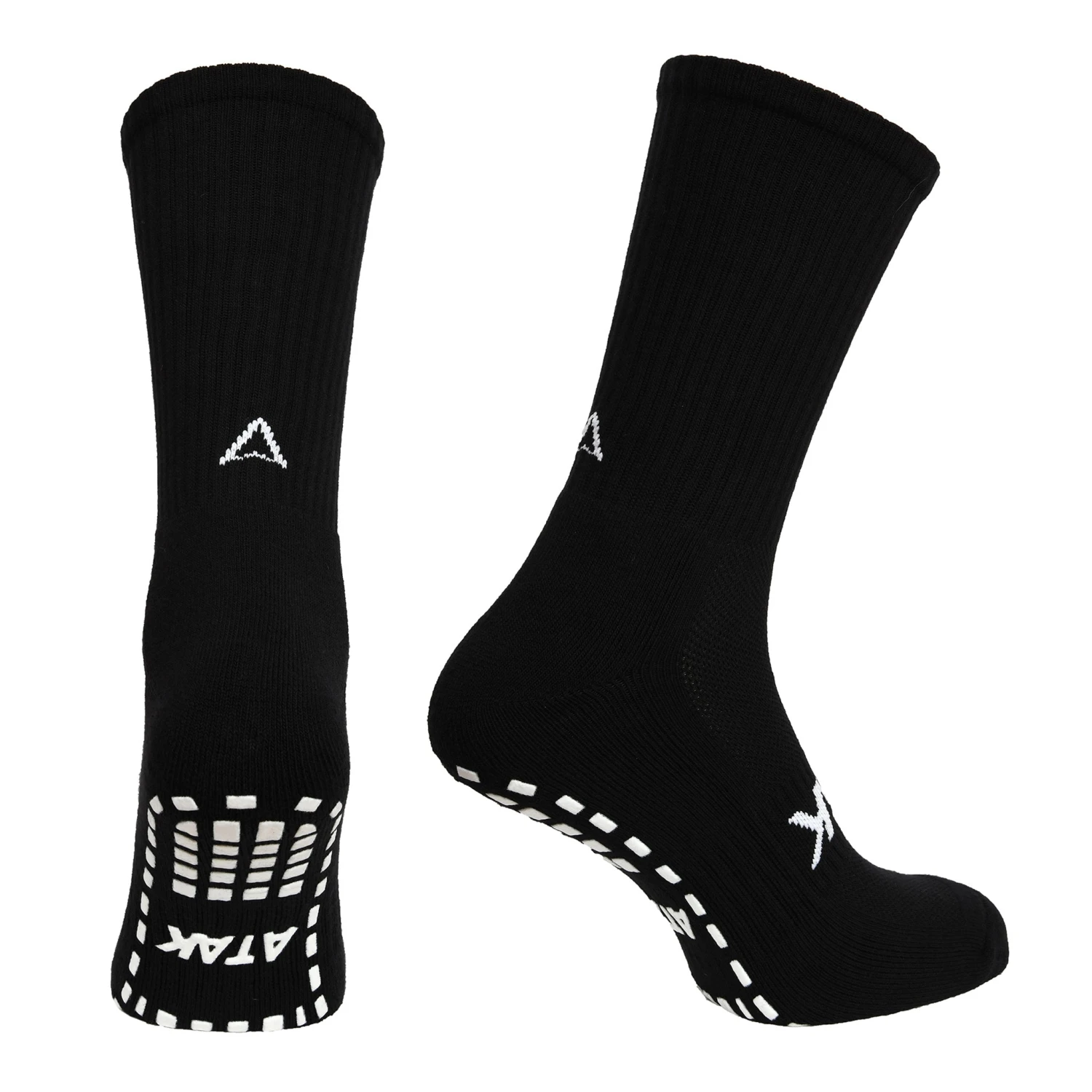 Atak Shox Midleg Grip Socks: Black 3 Atak Shox Midleg Grip Socks: Black