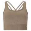 Athlecia Aideny Womens Seamless Rib Bra Top: Desert Taupe -Sports Equipment Store athleciaaidenyseamlessribbratopdeserttaupe1