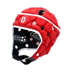 Body Armour Ventilator Headguard: Red 7 Body Armour Ventilator Headguard: Red -Sports Equipment Store bodyarmourventilatorheadguard red3