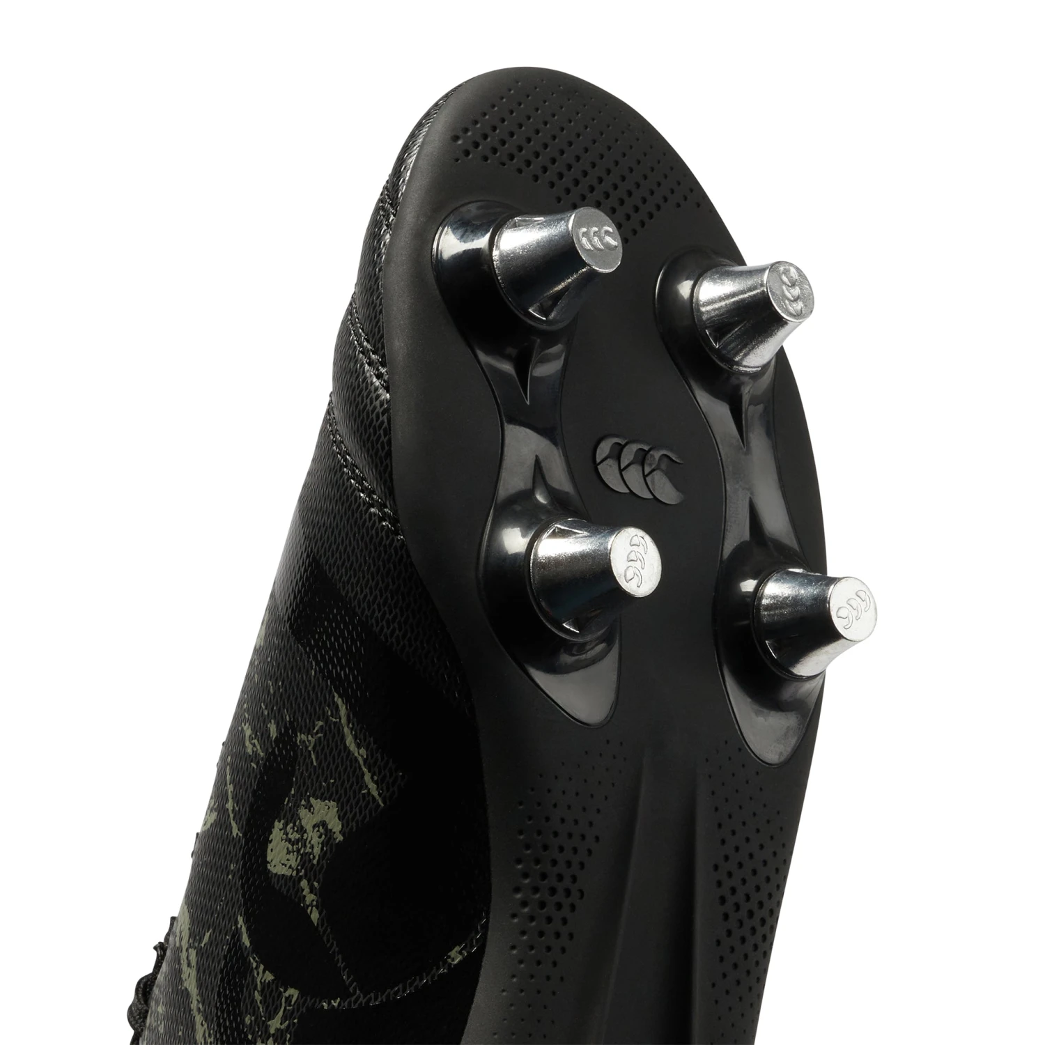 Canterbury Junior Stampede Team Soft Ground Rugby Boots: Black/Grey 9 Canterbury Junior Stampede Team Soft Ground Rugby Boots: Black/Grey - Image 7
