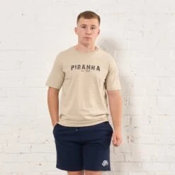 Piranha Lifestyle Heavy T-Shirt: Desert Dust