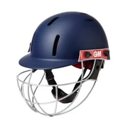 Gunn & Moore Purist Geo II Cricket Helmet: Navy -Sports Equipment Store gunnandmoorepuristgeo2crickethelmetnavy1
