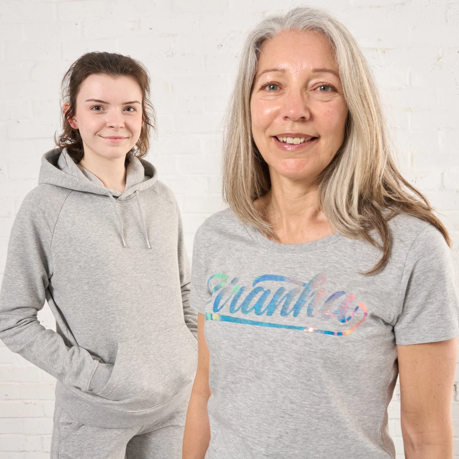 Piranha Lifestyle Womens Fitted T-Shirt: Heather Grey 5 Piranha Lifestyle Womens Fitted T-Shirt: Heather Grey - Image 3