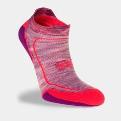 Hilly Womens Active Socklet Min: Hot Coral/Grape Juice 9 Hilly Womens Active Socklet Min: Hot Coral/Grape Juice -Sports Equipment Store hillywomensactivesockletminhotcoralgrapejuice3