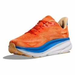 Hoka Clifton 9 Mens Running Shoes: Vibrant Orange/Impala -Sports Equipment Store hokaclifton9mensvibrantorangeimpala4