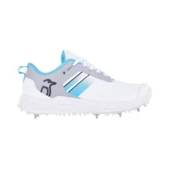 Kookaburra KC 1.0 Spike Cricket Shoes: White/Mint/Grey -Sports Equipment Store kc10spikecricketshoeswhitemintgrey4