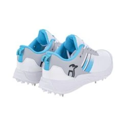 Kookaburra KC 1.0 Spike Cricket Shoes: White/Mint/Grey -Sports Equipment Store kc10spikecricketshoeswhitemintgrey6