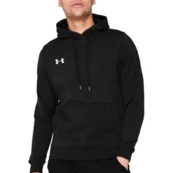 Under Armour Mens Fleece Hoodie: Black