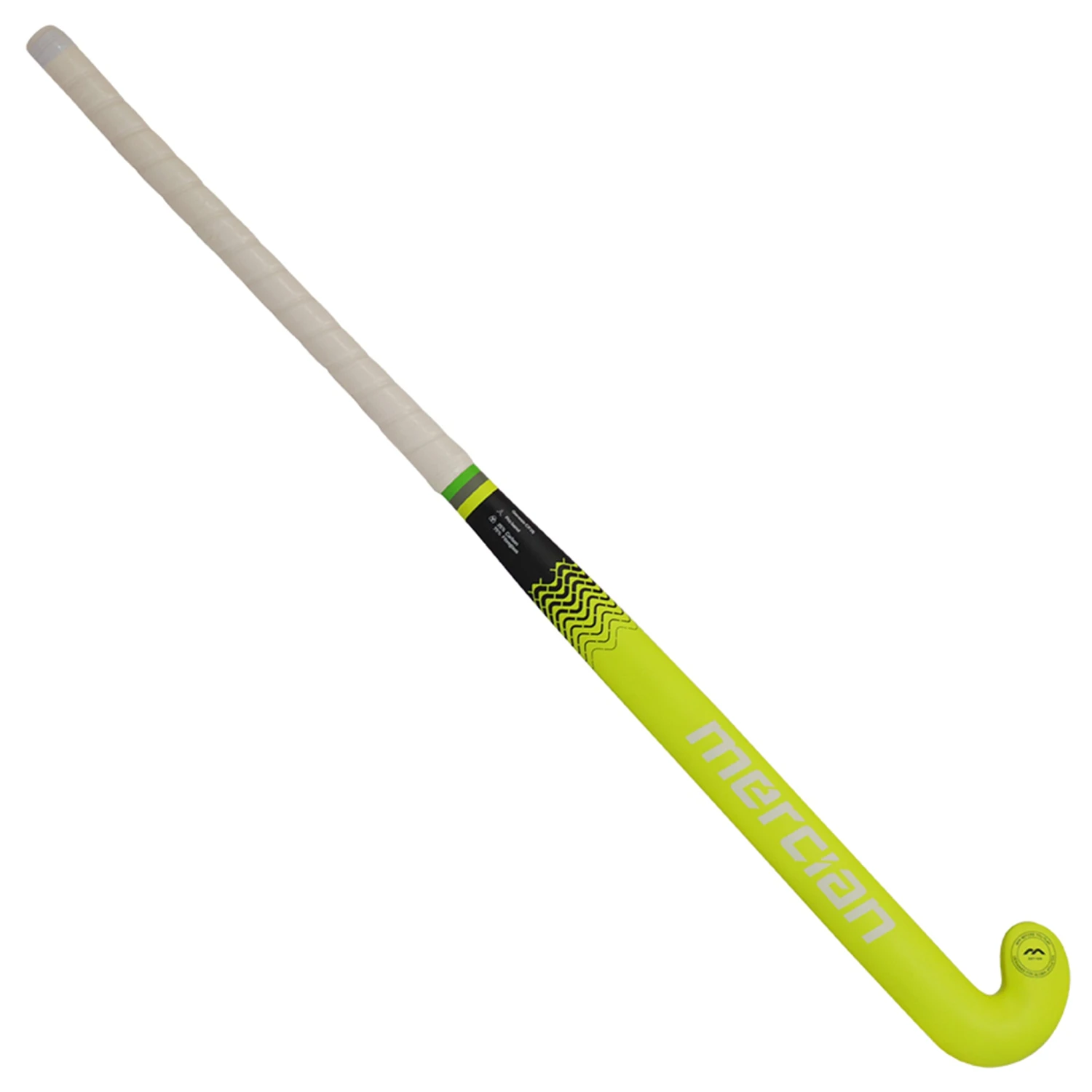 Mercian Genesis CF25 Pro Hockey Stick: Black/Yellow 6 Mercian Genesis CF25 Pro Hockey Stick: Black/Yellow - Image 4