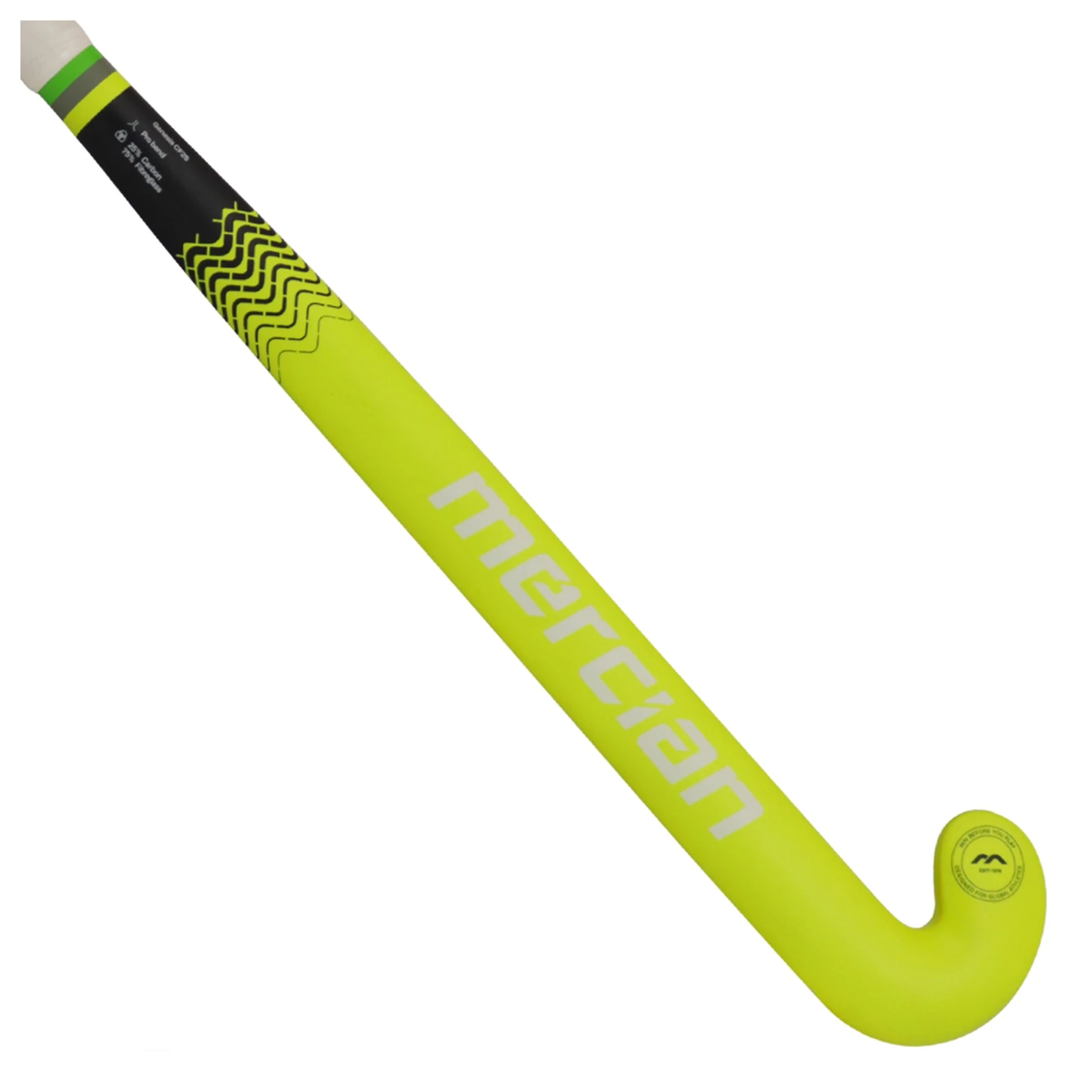 Mercian Genesis CF25 Pro Hockey Stick: Black/Yellow 3 Mercian Genesis CF25 Pro Hockey Stick: Black/Yellow