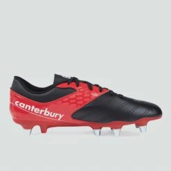 Canterbury Phoenix Raze SG Rugby Boots: Black/Red -Sports Equipment Store oldcanterburyphoenixrazerugbybootsblackred3