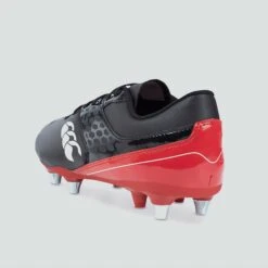 Canterbury Phoenix Raze SG Rugby Boots: Black/Red -Sports Equipment Store oldcanterburyphoenixrazerugbybootsblackred4