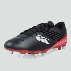 Canterbury Phoenix Raze SG Rugby Boots: Black/Red -Sports Equipment Store oldcanterburyphoenixrazerugbybootsblackred6