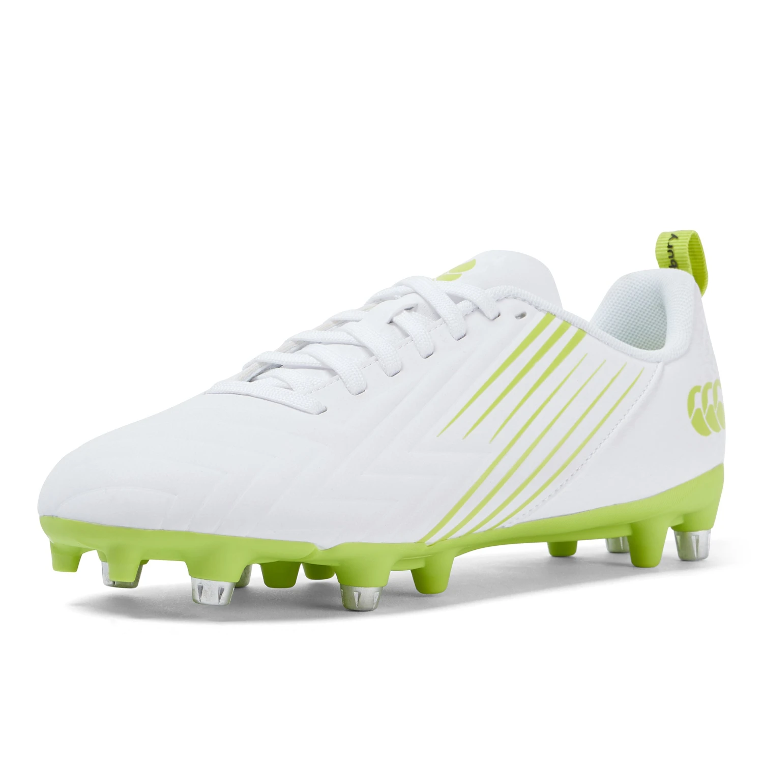 Canterbury Speed 3.0 Rugby Boots: White/Green 5 Canterbury Speed 3.0 Rugby Boots: White/Green - Image 3