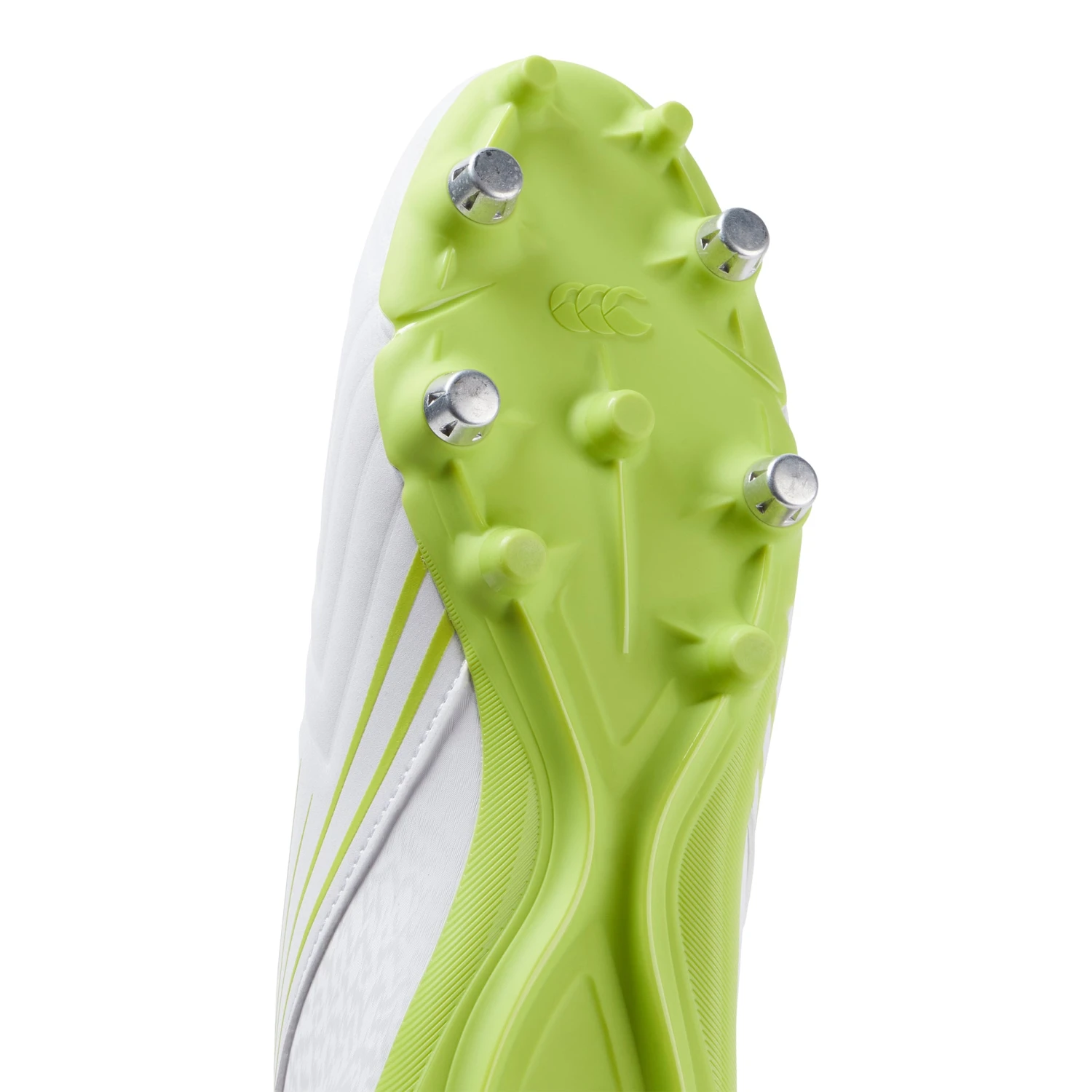 Canterbury Speed 3.0 Rugby Boots: White/Green 7 Canterbury Speed 3.0 Rugby Boots: White/Green - Image 5