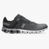 On Cloudflow Mens Running Shoes: Black/Asphalt -Sports Equipment Store oncloudflowmensblackasphalt1