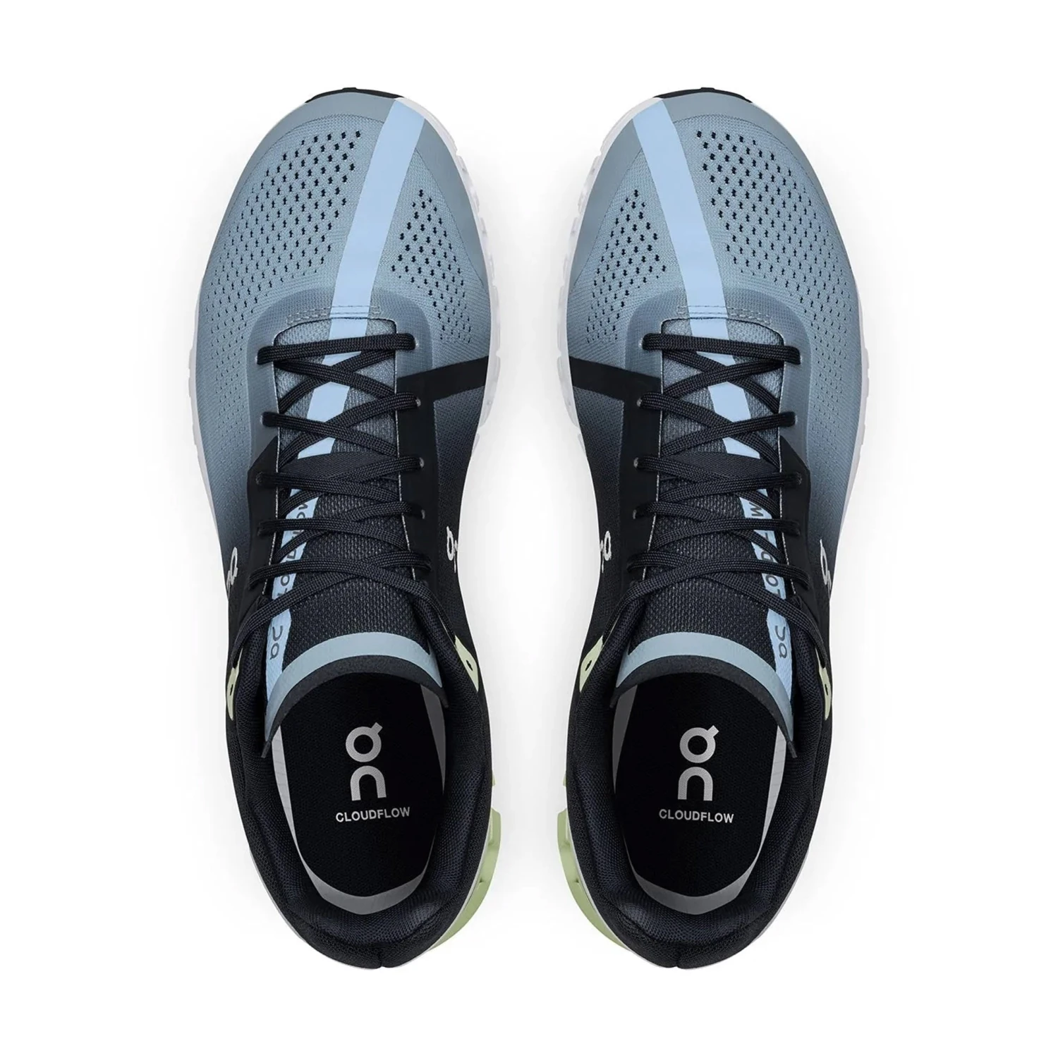 On Cloudflow Mens Running Shoes: Ink/Meadow 5 On Cloudflow Mens Running Shoes: Ink/Meadow - Image 3