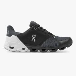 On Cloudflyer Mens Running Shoes: Black/White