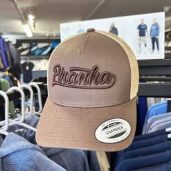 Piranha Baseball Cap: Brown/Khaki