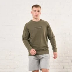 Piranha Lifestyle Crew Neck Sweatshirt: Khaki -Sports Equipment Store piranhalifestylecrewnecksweatshirtkhaki3