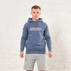 Piranha Lifestyle Hoodie: Dark Heather Blue