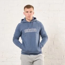 Piranha Lifestyle Hoodie: Dark Heather Blue -Sports Equipment Store piranhalifestyledarkheatherbluehoodie3