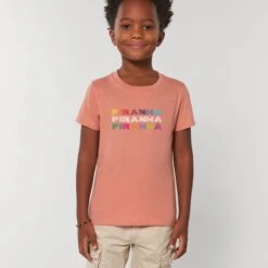 Piranha Lifestyle Kids T-Shirt: Rose Clay -Sports Equipment Store piranhalifestylekidstshirtroseclay3