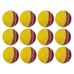Readers Supaball Senior Cricket Ball Box Of 12: Red/Yellow