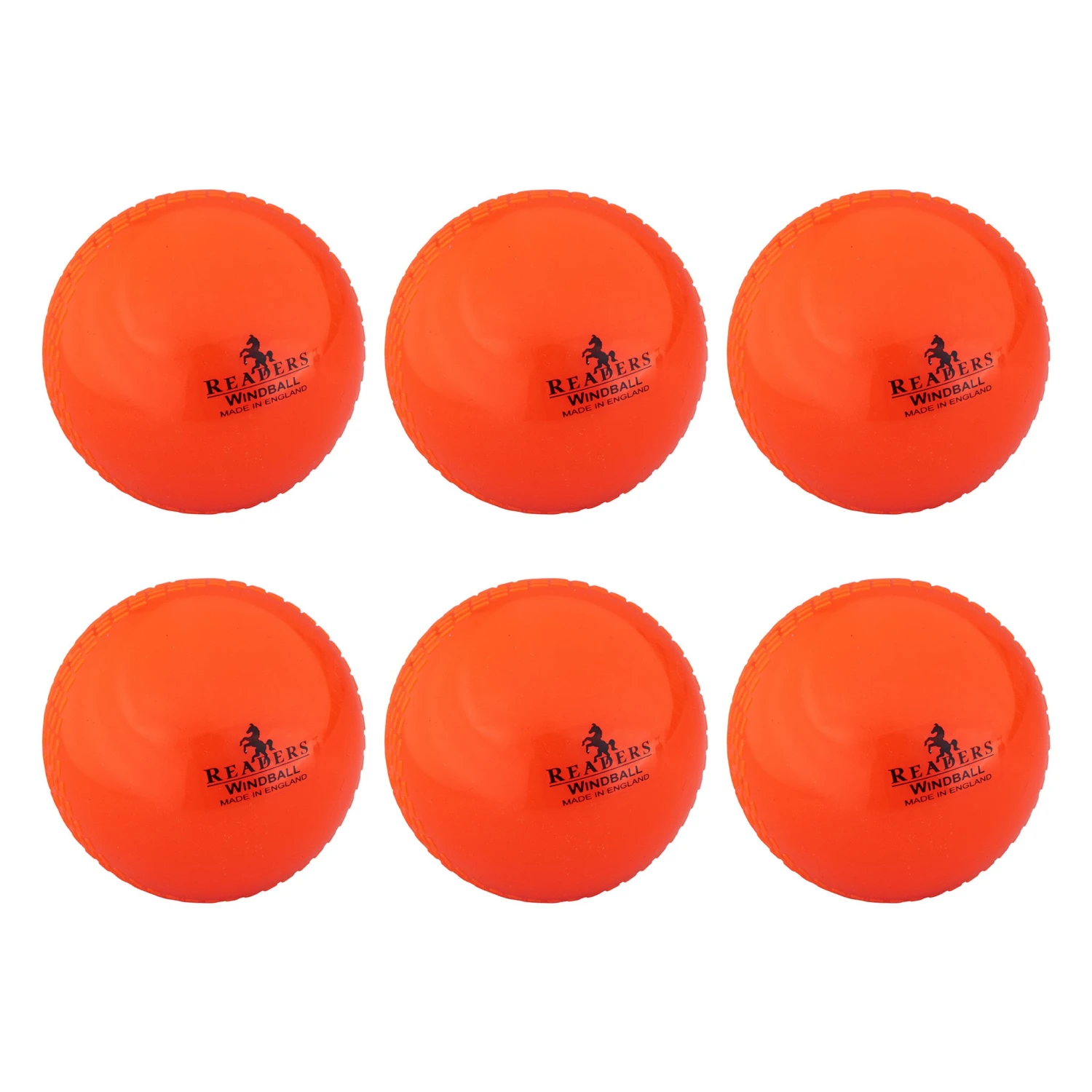 Readers Windball Senior Cricket Balls (Box Of 6): Orange 3 Readers Windball Senior Cricket Balls (Box Of 6): Orange