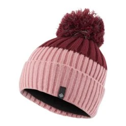 Ronhill Bobble Hat 2022: Blush/Cabernet