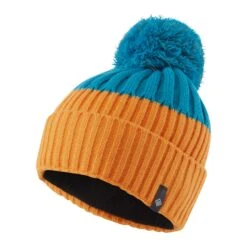 Ronhill Bobble Hat 2022: Mango/Kingfisher