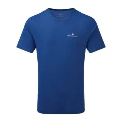 Ronhill Mens Core Short Sleeve Tee: Dark Cobalt/Bright White