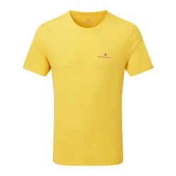 Ronhill Mens Core Short Sleeve Tee: Sulphur/Firecracker