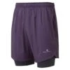 Ronhill Mens Life 7inch Twin Shorts: Nightshade/Charcoal Marl 2 Ronhill Mens Life 7inch Twin Shorts: Nightshade/Charcoal Marl -Sports Equipment Store ronhillmenslife7inchtwinshortsnightshadecharcoalmarl1