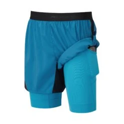 Ronhill Mens Tech Revive 5 Inch Twin Shorts: Prussian Blue/Cyan 9 Ronhill Mens Tech Revive 5 Inch Twin Shorts: Prussian Blue/Cyan -Sports Equipment Store ronhillmenstechrevive5inchtwinshortsprussianbluecyan3