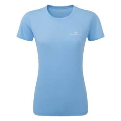 Ronhill Womens Core Short Sleeve Tee: Cornflower Blue/Bright White