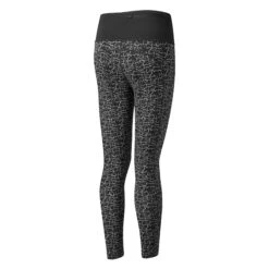 Ronhill Womens Life Crop Tights: Black/Mono Ripple -Sports Equipment Store ronhillwomenslifecroptightblackripple2