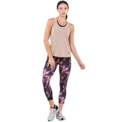 Ronhill Womens Life Crop Tights: Nightshade Mountain -Sports Equipment Store ronhillwomenslifecroptightsnightshademountain4