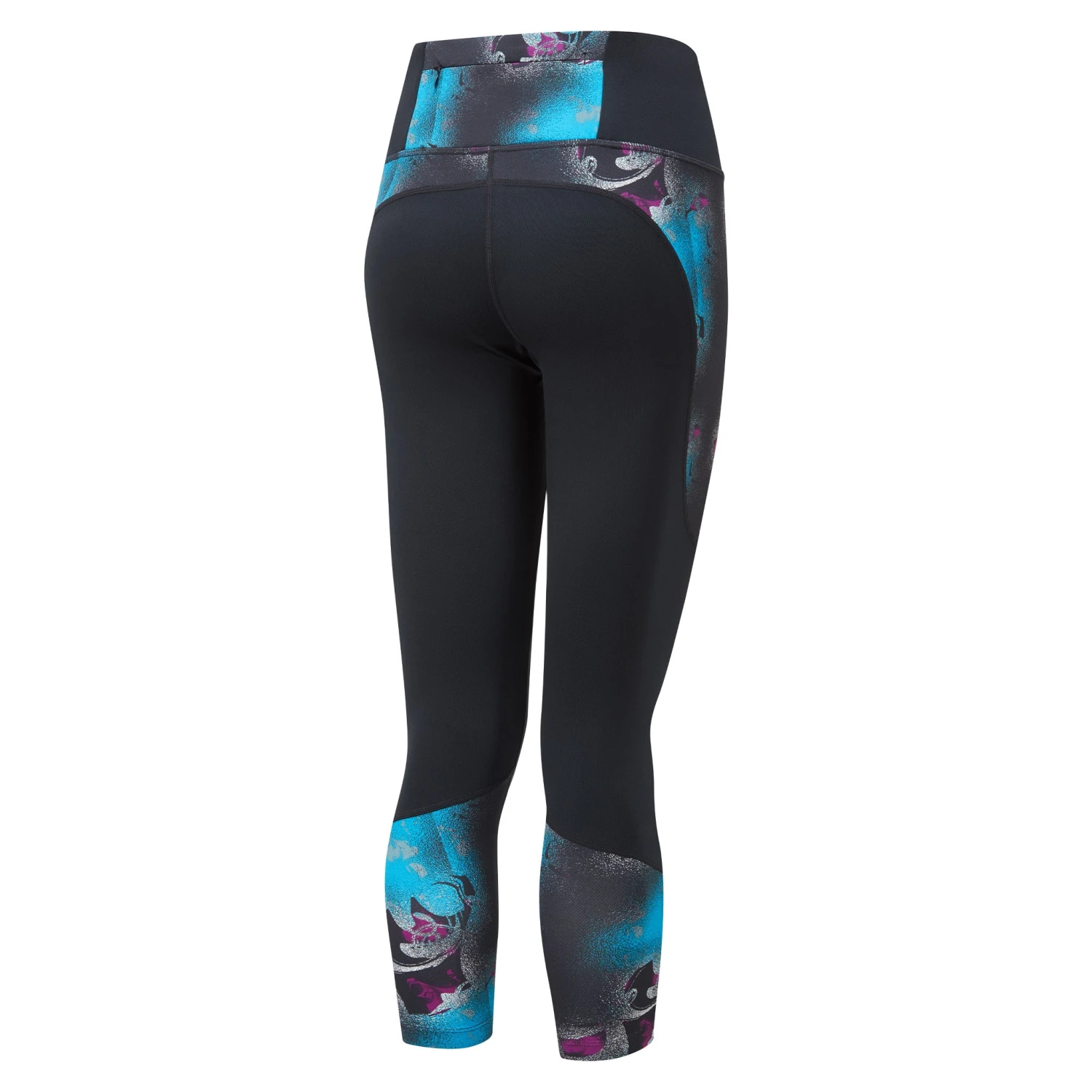 Ronhill Womens Life Satori Crop Tights: Grape Shadow Swirl 4 Ronhill Womens Life Satori Crop Tights: Grape Shadow Swirl - Image 2