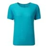 Ronhill Womens Life Wellness Tee: Azure/Lemon -Sports Equipment Store ronhillwomenslifewellnessteeazurelemon1