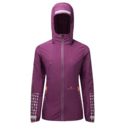 Ronhill Womens Tech Afterhours Jacket: Grape/Mango/Reflect