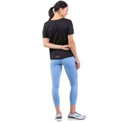 Ronhill Womens Tech Glide Short Sleeve Tee: All Black -Sports Equipment Store ronhillwomenstechglidessteeblack4
