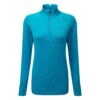 Ronhill Womens Tech Prism 1/2 Zip Tee: Kingfisher/Grape