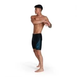Speedo Mens Medley Logo Jammer: Black/Blue 9 Speedo Mens Medley Logo Jammer: Black/Blue -Sports Equipment Store speedomensmedleylogojammerblackblue4