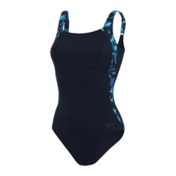 Speedo Women's LunaLustre Printed Swimsuit: Blue -Sports Equipment Store speedowomenslunalustreprintedswimsuitblue4