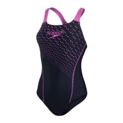 Speedo Women's Medley Logo Medalist Swimsuit: Navy/Pink -Sports Equipment Store speedowomensmedleylogomedalistswimsuitnavypink5