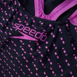 Speedo Women's Medley Logo Medalist Swimsuit: Navy/Pink -Sports Equipment Store speedowomensmedleylogomedalistswimsuitnavypink6