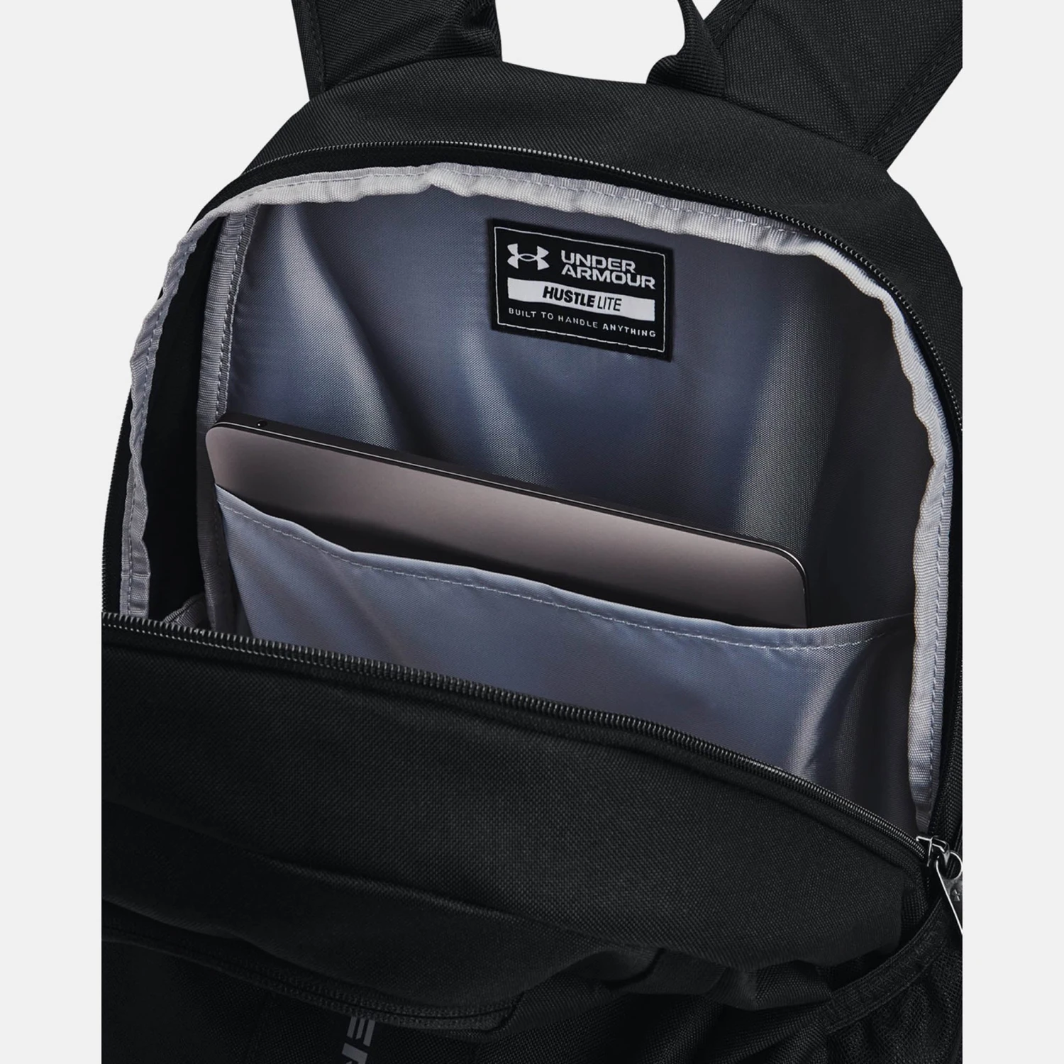 Under Armour Hustle Lite Backpack: Black 6 Under Armour Hustle Lite Backpack: Black - Image 4